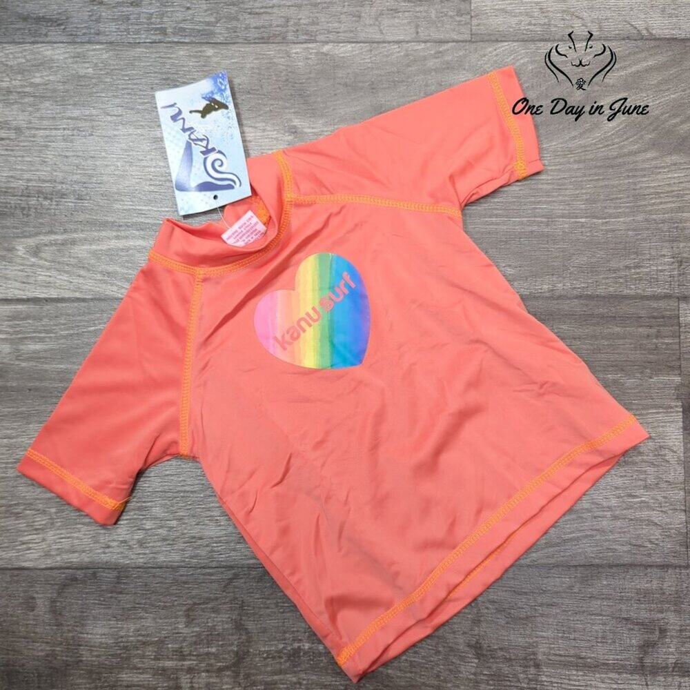Kanu Surf Short Sleeve Janie Rashguard Size 2T